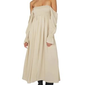 WeWoreWhat smocked maxi dress